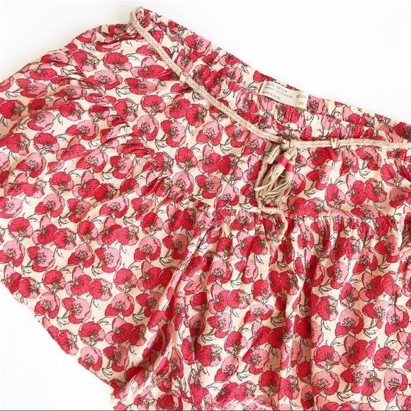 Zara soft floral print belted shorts EUC 13/14Y - Picture 5 of 5